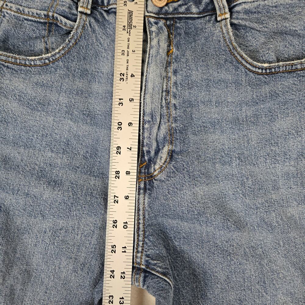 Zara Jeans Straight Leg Womens 10 Denim Pants Medium Wash 0743 - Picture 6 of 10